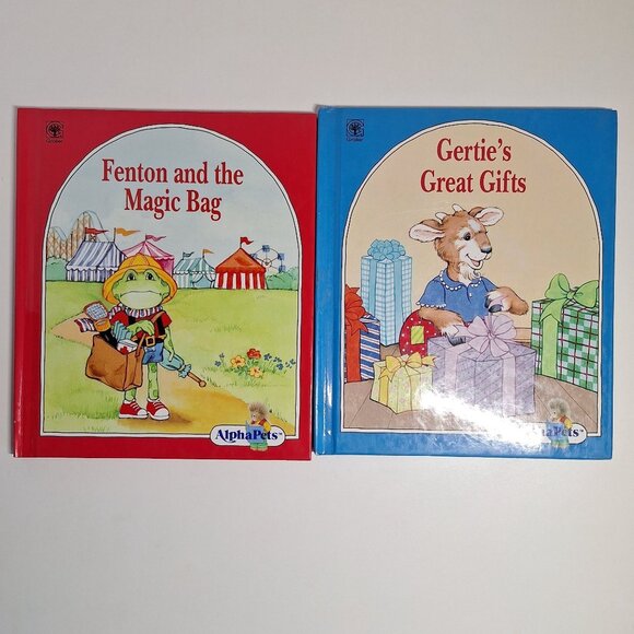 6 AlphaPets Book Lot A, B, C, D, F, G Grolier Vintage Hardcover Alphabet Books - Picture 5 of 12